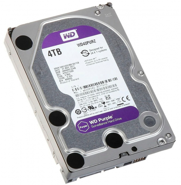 Жесткий диск 4TB WD Purple WD40PURZ SATA-III  Фото