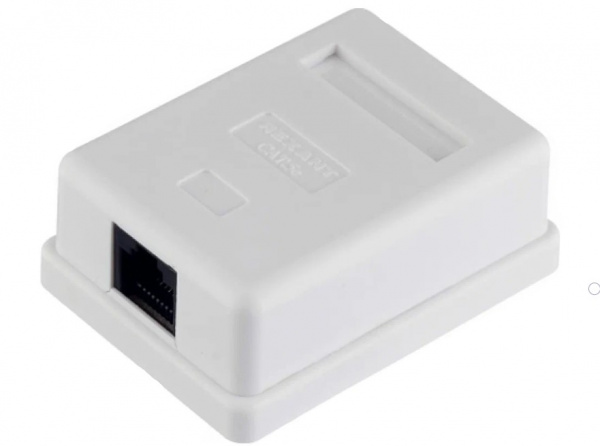 Розетка компьютерная REXANT 1-порт RJ-45 (8P8C), cat 5e, внешняя Фото Розетка компьютерная REXANT 1-порт RJ-45 (8P8C), cat 5e, внешняя Фото