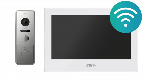 KIT  Cloud 7 Комплект  видеодомофона из вызывной панели CTV-D4005 и монитор CTV-iM Cloud 7 Фото