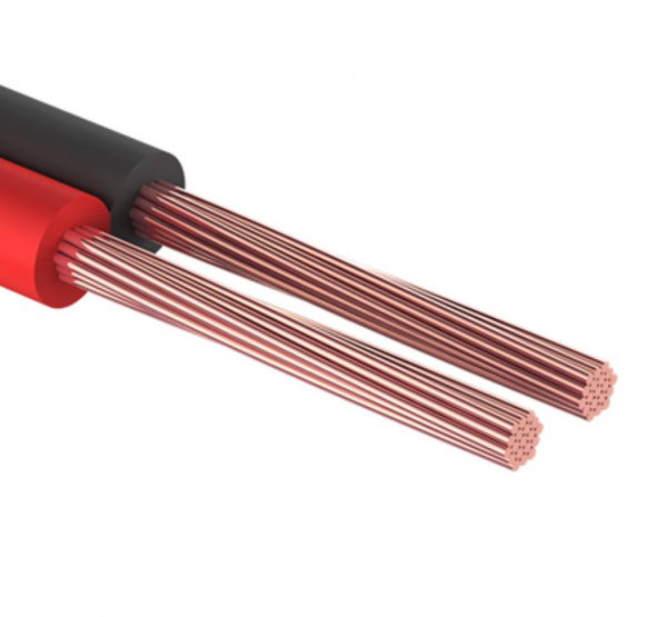 Кабель акустический 2х1,00 мм² красно-черный (м. бухта 20 м) REXANT Фото