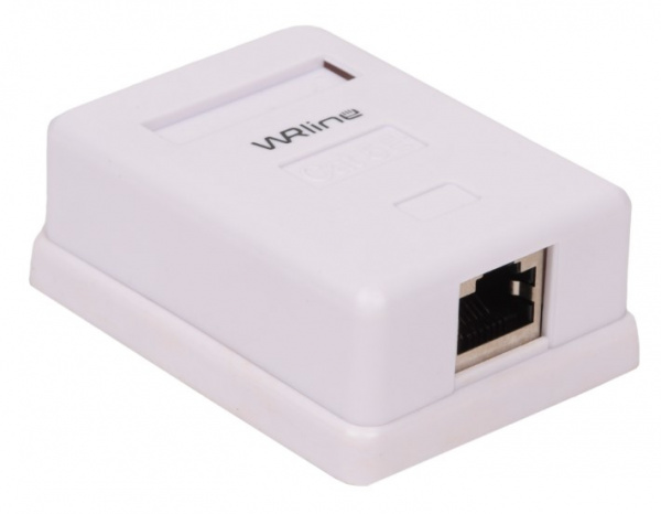 WR-WS-8P8C-C5E-SH-1 Розетка компьютерная RJ-45, категория 5e, экранированная, одинарная, внешняя Фото WR-WS-8P8C-C5E-SH-1 Розетка компьютерная RJ-45, категория 5e, экранированная, одинарная, внешняя Фото