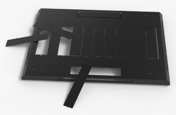 Hyperline TTB-2266-AS-RAL9004 Шкаф напольный 19-дюймовый, 22U, 1166x600х600 мм (ВхШхГ) Фото