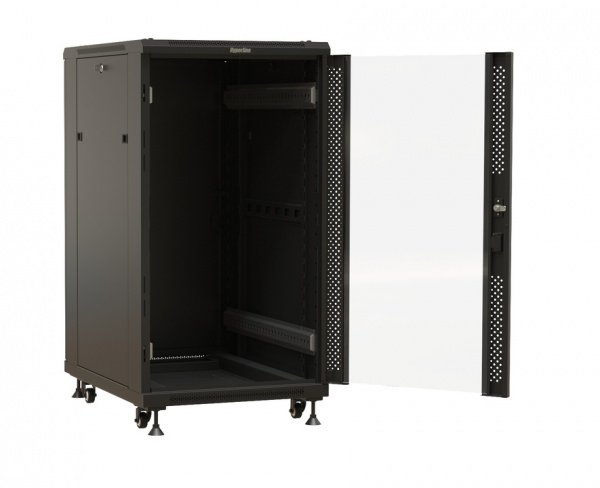 Hyperline TTBR-2768-AS-RAL9004 Шкаф напольный 19-дюймовый Фото