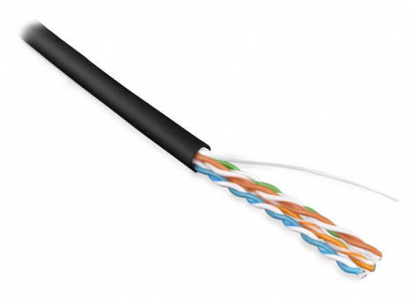 Кабель витая пара Hyperline Cat5e U/UTP, UUTP4-C5E-S24-IN-LSZH-BK-305, (305 м) неэкранированная Фото Кабель витая пара Hyperline Cat5e U/UTP, UUTP4-C5E-S24-IN-LSZH-BK-305, (305 м) неэкранированная Фото