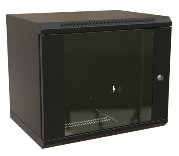 WR-TW-1266-GP-RAL9004 Шкаф настенный 19-дюймовый (19