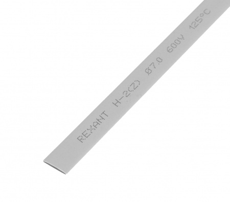 Термоусадочная трубка REXANT 7,0/3,5 мм, серая, упаковка 50 шт. по 1 м Фото