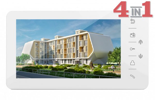 Prime (white) HD Монитор цветного видеодомофона Фото