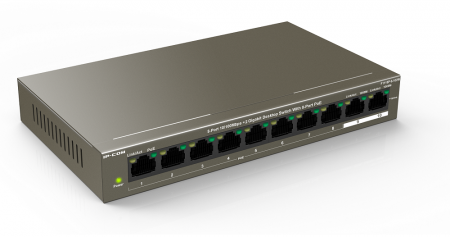 F1110P-8-102W Неуправляемый PoE коммутатор с 8 портами PoE и 2 Гигабитными портами Фото F1110P-8-102W Неуправляемый PoE коммутатор с 8 портами PoE и 2 Гигабитными портами Фото