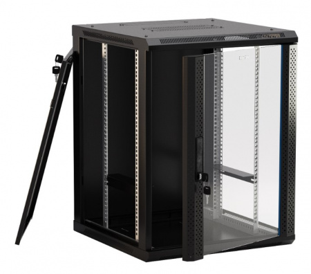 Hyperline TWB-1566-GP-RAL9004 Шкаф настенный 19-дюймовый (19