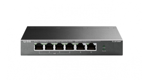 TL-SF1006P Настольный коммутатор с 6 портами  Фото