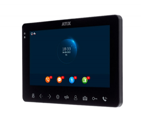 AT-I-K711C/T Black Комплект: видеодомофон СVBS и видеопанель СVBS Фото