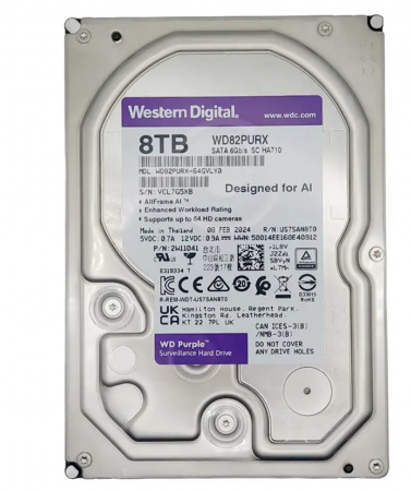 Жесткий диск 8TB WD Purple WD82PURX SATA III Фото