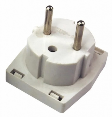 Сетевой переходник «Квадрат» белый REXANT Фото