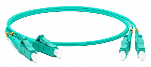 Hyperline FC-D2-503-LC/PR-LC/PR-H-2M-LSZH-AQ Патч-корд волоконно-оптический (шнур) MM 50/125(OM3) Фото