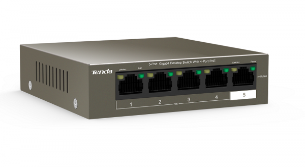 TEG1105P-4-63W 5-портовый гигабитный настольный коммутатор с 4 портами PoE Фото