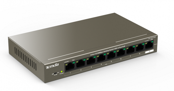 TEF1109P-8-102W Коммутатор 9 портов 10/100M RJ45 Фото