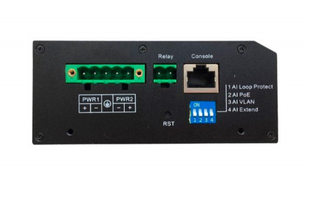 AT-NS-4GP-2GS/I-120 (F) 4 портовый промышленный РoЕ коммутатор Фото