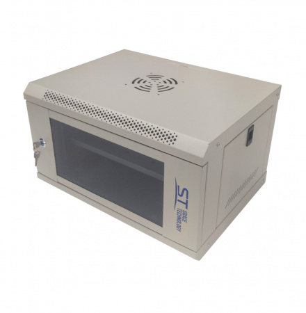 ST-NC6U01 (СЕРЫЙ) С ПОЛКОЙ, (версия 2) Шкаф телекоммуникационный Фото