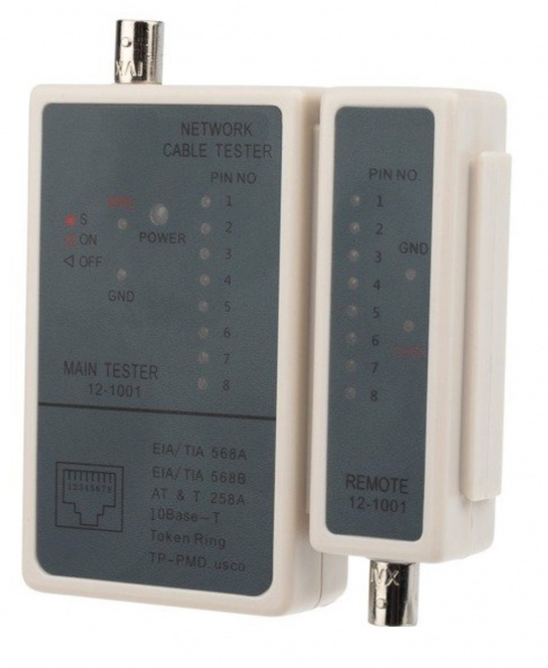 Тестер кабеля RJ-45 + BNC 5248 REXANT Фото Тестер кабеля RJ-45 + BNC 5248 REXANT Фото