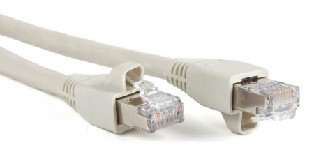 Hyperline PC-LPM-STP-RJ45-RJ45-C6a-2M-LSZH-GY Патч-корд F/UTP, экранированный, Cat.6a, LSZH, 2 м. Фото