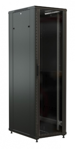 WR-TT-4262-AS-RAL9004 Шкаф напольный 19-дюймовый, 42U, 2055x600х1200 мм (ВхШхГ) Фото