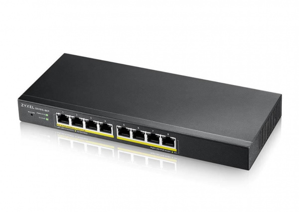 Гибридный Smart L2 коммутатор PoE+ Zyxel NebulaFlex GS1915-8EP [GS1915-8EP-EU0101F] Фото