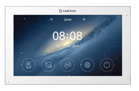 Violet HD Wi-Fi (White) VZ Монитор цветного видеодомофона Фото